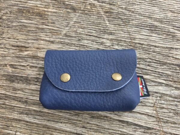 Porte-monnaie cuir basque Kika Maro Marine